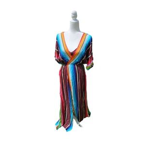 NWT Colorful sante fe maxi Judith March Sun dress small